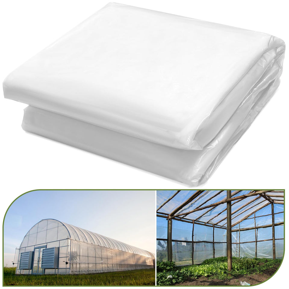 Chicarry greenhouse film 24x25 6mil clear offers broad coverage for year-round gardening