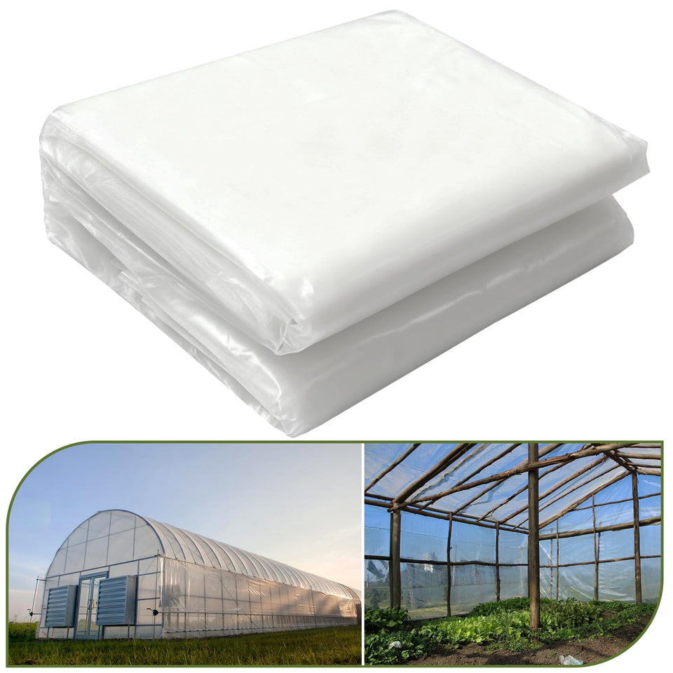 Chicarry greenhouse film 6mil clear; high light transmission supports even plant growth.