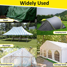 Chicarry Greenhouse Repair Tape used on tarps and tents for sealing.