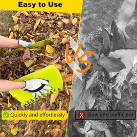Chicarry leaf claw 13-1-2in designed to grab leaves without bending the back.