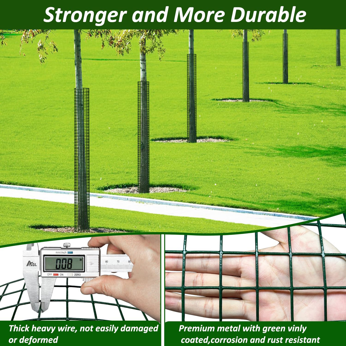 Chicarry kit includes stakes for secure anchoring in the ground.