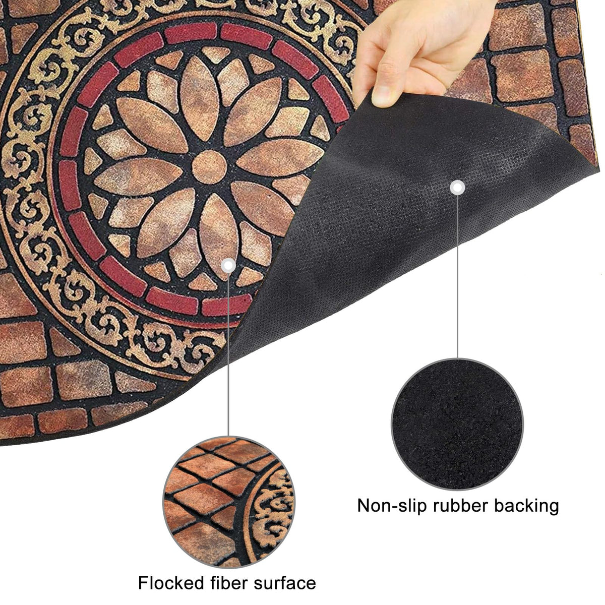 CHICHIC dirt trapping grooves prevent muddy footprints from spreading
