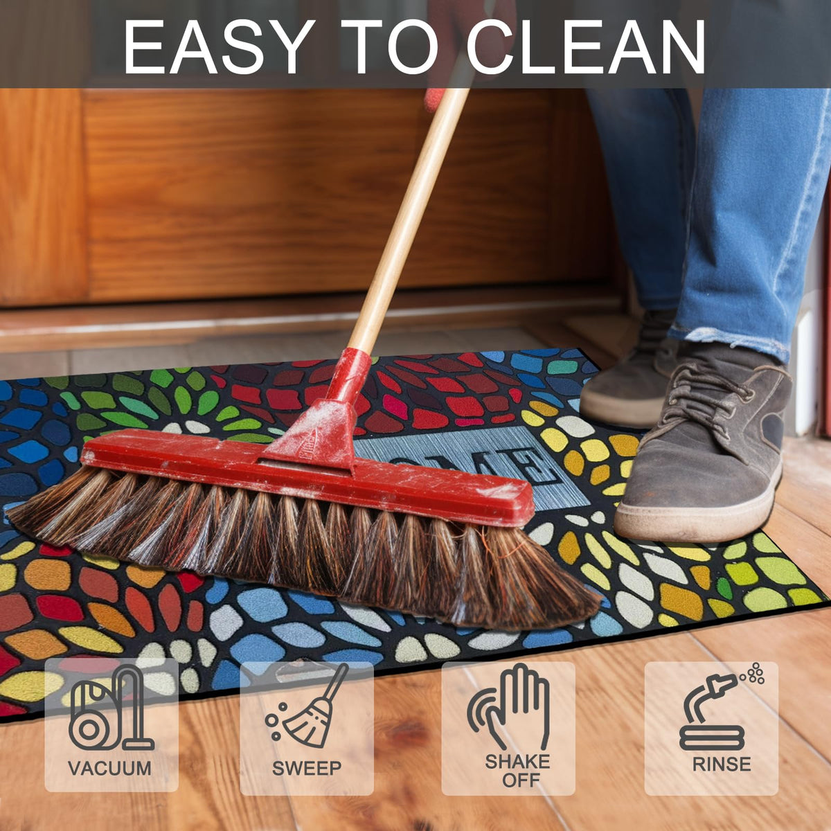 CHICHIC easy-clean design allows sweeping or hose-off cleaning.