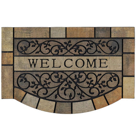 CHICHIC entrance door mat 24x36 with non-slip rubber backing for outdoor use.