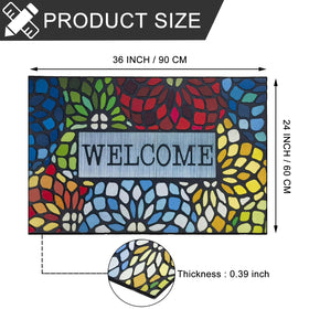 CHICHIC flocked fiber surface showcases vibrant patterns for entryways.