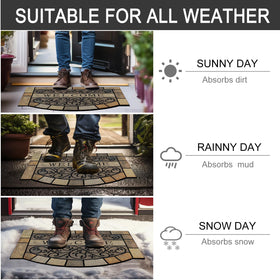 CHICHIC versatile entry mat suitable for garages and patios in high-traffic areas.