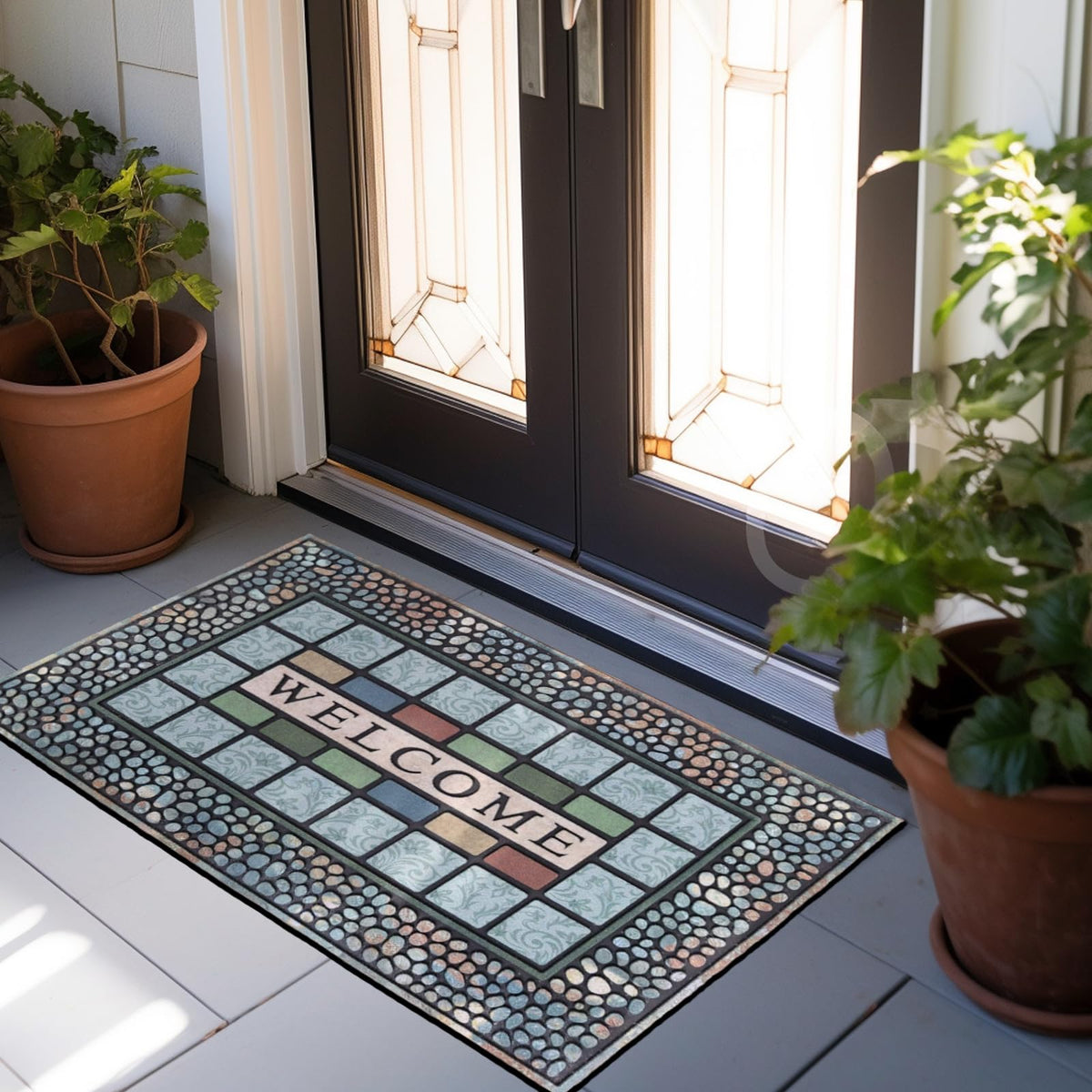 CHICHIC mudroom entryway durable mat ready for high-traffic areas.