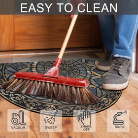 CHICHIC outdoor doormat is weather-resistant for porches, garages, and entryways.