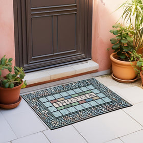 CHICHIC outdoor high-traffic entryway mat suits garages and porches.
