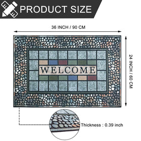 CHICHIC patterned grooves dirt-trap surface captures footprints effectively.