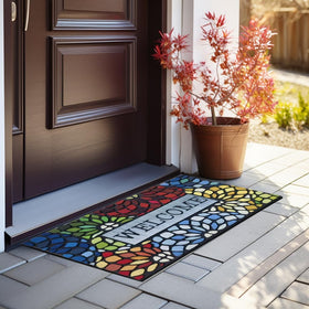 CHICHIC pet-friendly entry mat provides cozy space for pets.
