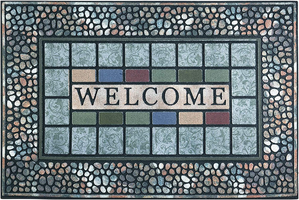 CHICHIC rectangle entrance mat 18x30 demonstrates heavy-duty durability for high-traffic doorways.