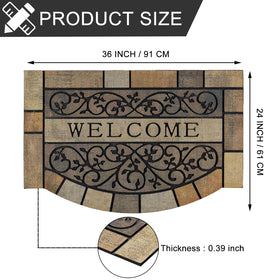 CHICHIC rubber back non-slip design keeps the mat securely in place.