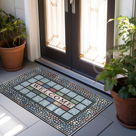 CHICHIC strong-stitched edges and low profile provide durable, unobtrusive entryway comfort.
