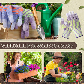 Chicingyou color-coded gloves help assign planting, weeding, and pruning duties easily.