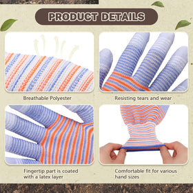 Chicingyou latex-coated fingertips offer a secure grip for precise garden tasks.