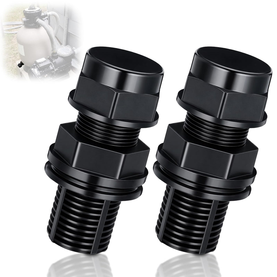 Chicmount drain plug and seal set for 12-14 inch sand filters, durable and leak-resistant