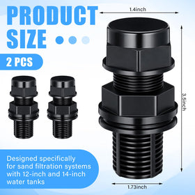 Chicmount plastic drain plug cap with retaining nut for easy assembly