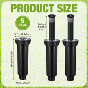 Chicmount twist-adjustable arc 0-360 for flexible watering around beds and lawns.