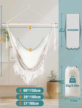 Chihee hammock chair anti-slip poles boost security