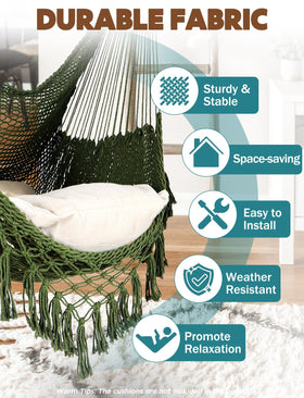 Chihee hammock chair collapsible spreader bar enables easy storage.