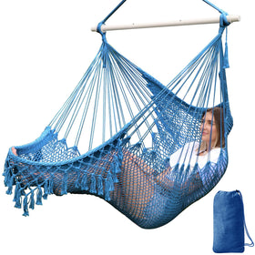 Chihee hammock chair with cotton-rope-weave for breathable comfort and gentle sway