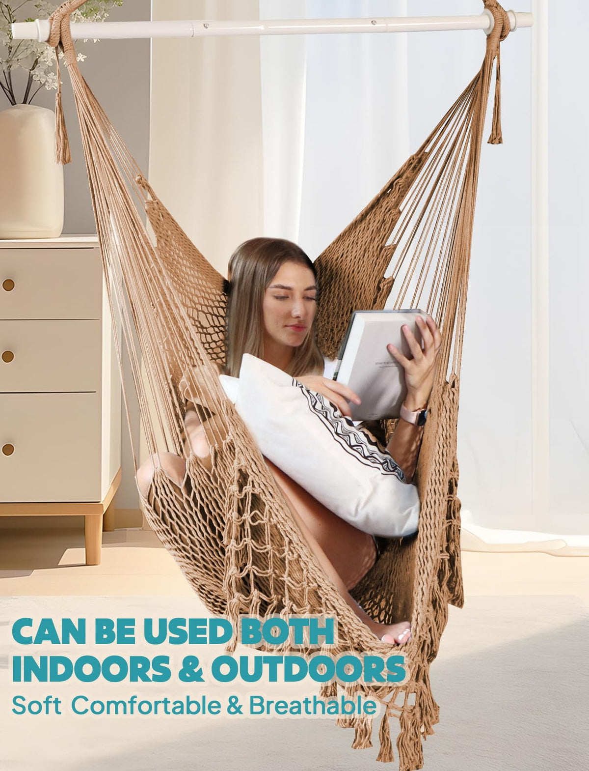 Chihee hammock chair includes carrying bag for portable use and quick packing