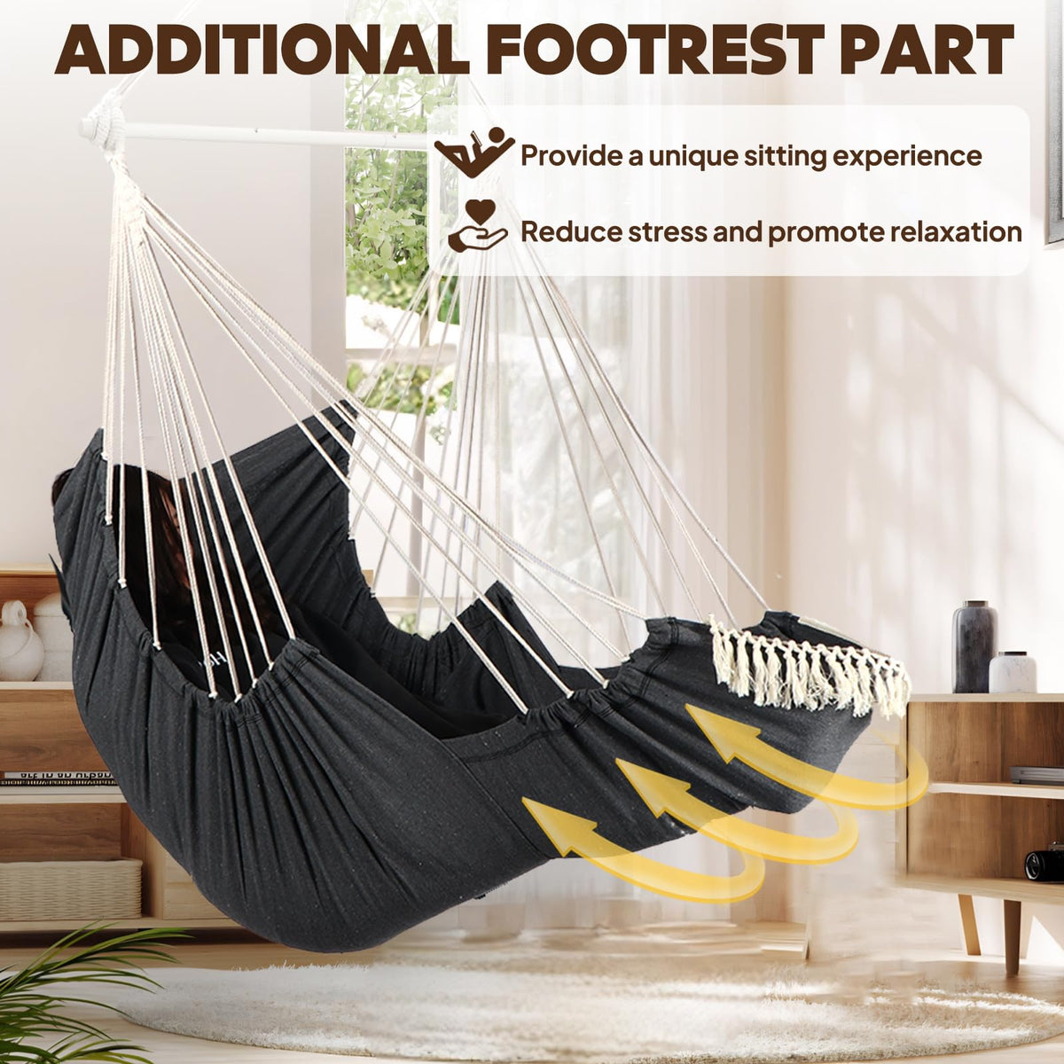 Chihee hammock chair is portable and easy to store when not in use.