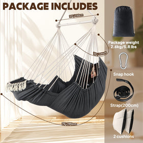 Chihee hammock chair side pocket keeps essentials within reach.