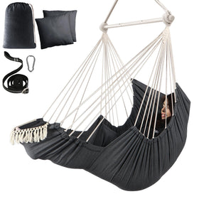 Chihee hammock chair with iron spreader bar for stable indoor or outdoor lounging.