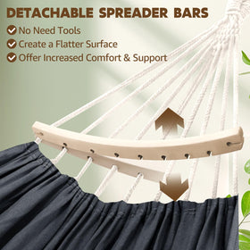 Detachable spreader bar enhances stability for easy entry and exit