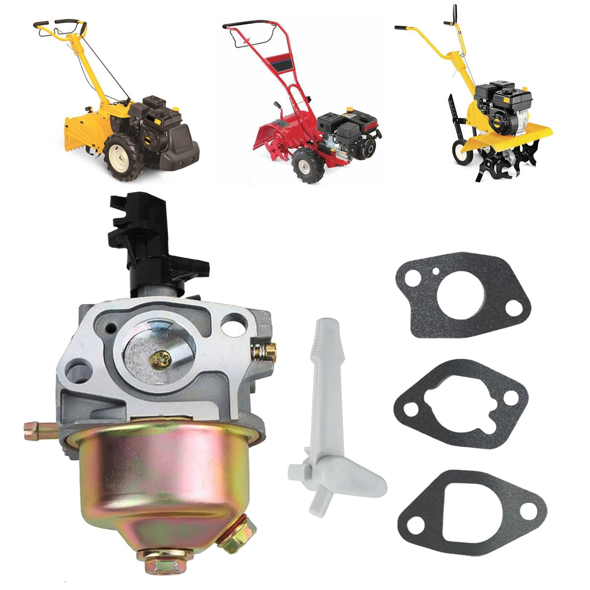 Chikia Huayi 170H carburetor unit for Troy-Bilt rototiller improves engine compatibility.