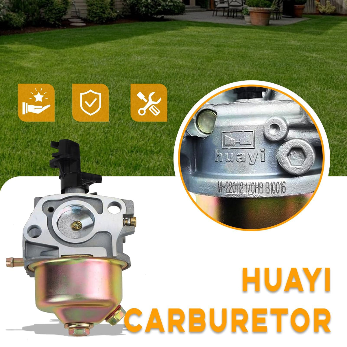 Chikia Huayi 170Hb installation step shows easy fit and quick replacement.