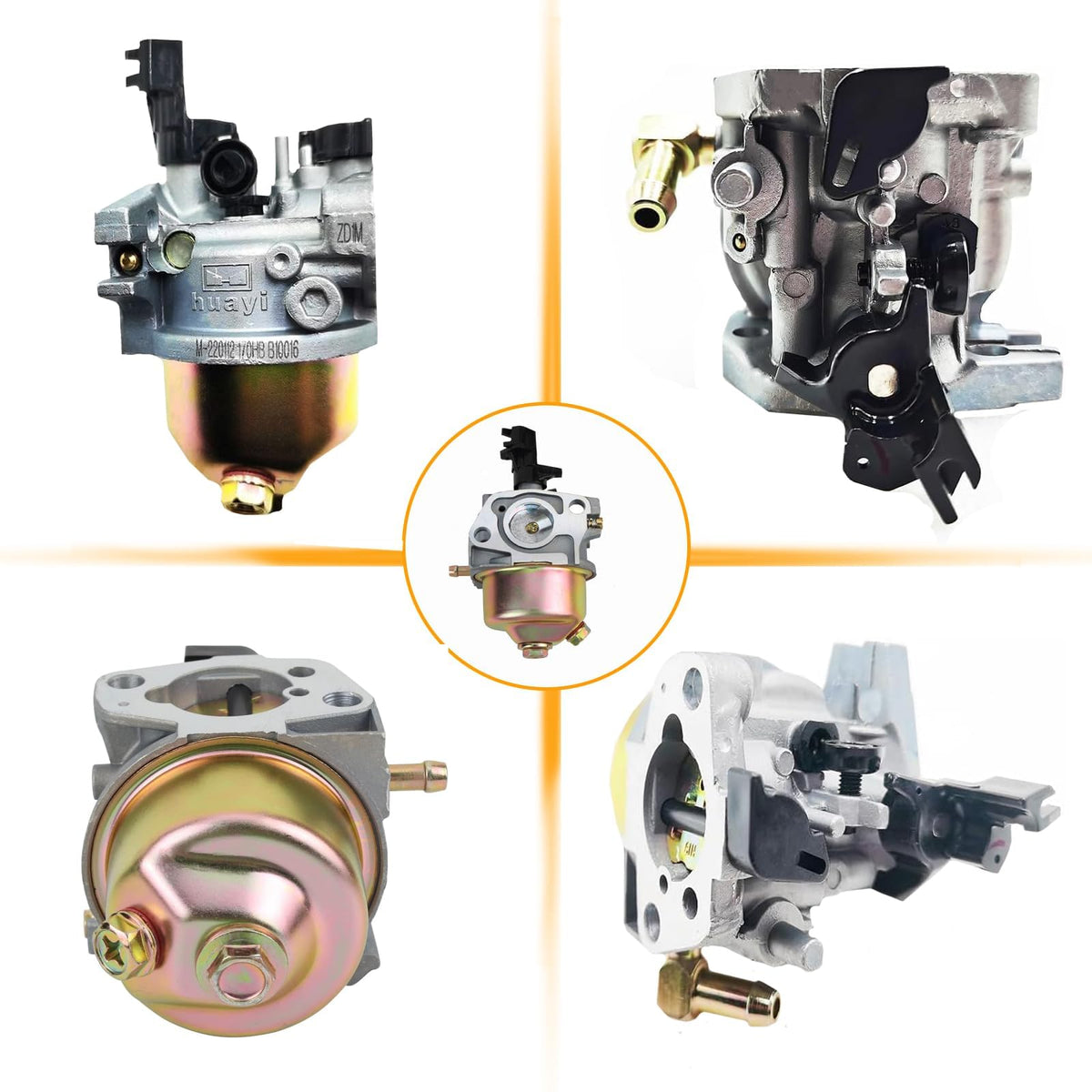 Chikia Huayi carburetor kit package shows included components.