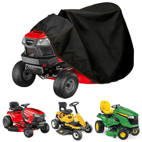 Chikia riding mower cover front view with 74-inch fit.