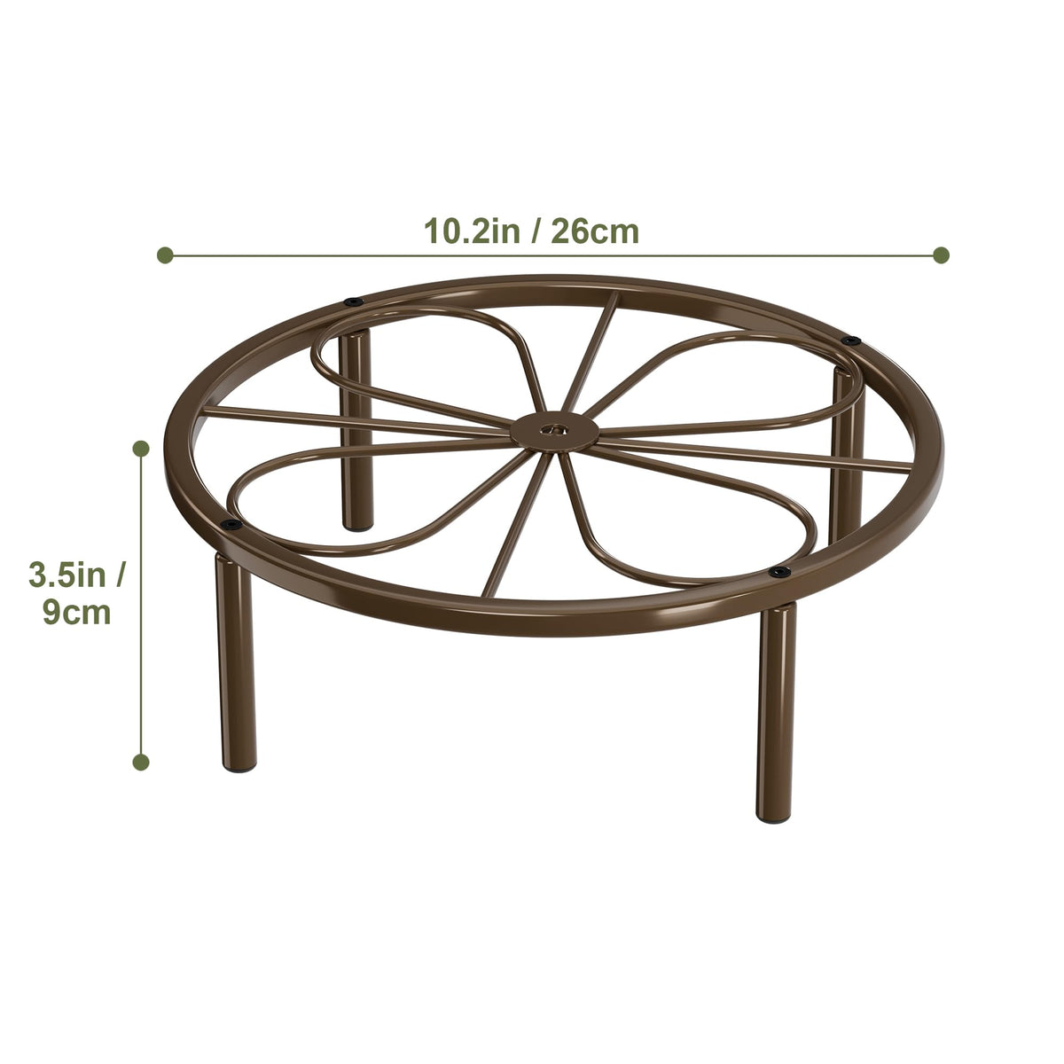 Chinpakden Brown Plant Stand outdoor courtyard usage keeps plants off wet floors