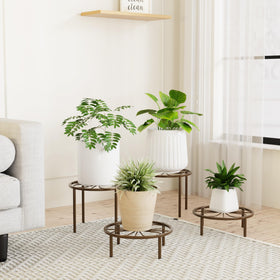 Chinpakden Brown Plant Stand pattern detail highlighting decorative forged steel pattern