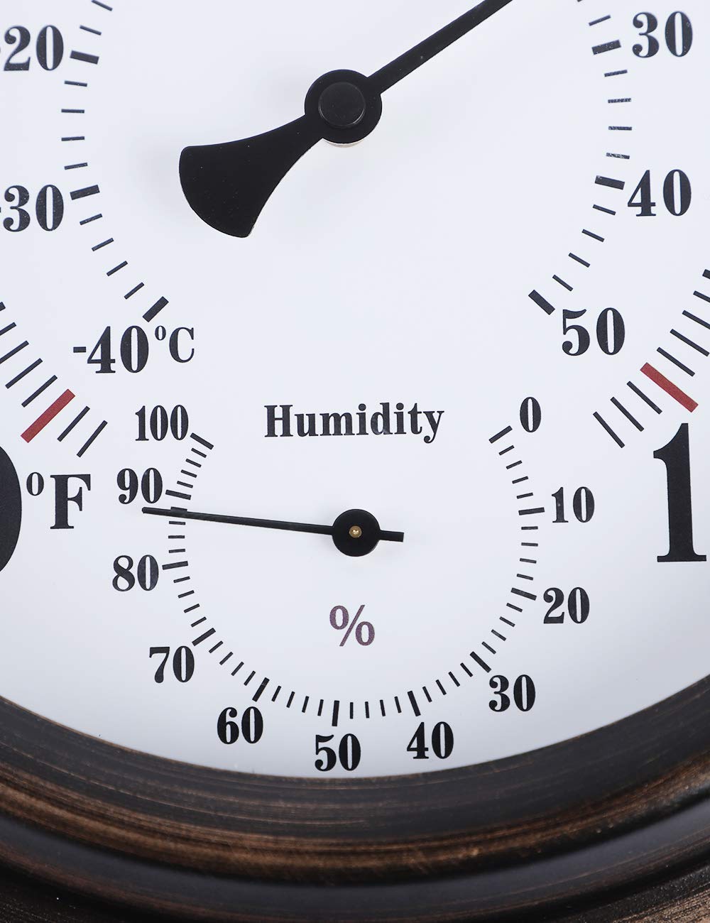 CHIVENIDO wall-mount thermometer on patio for quick outdoor readouts