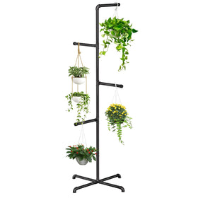 Chloraeon hanging plant stand overview highlighting tall, corner-friendly design.