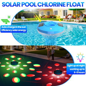 ChlorBlu adjustable-flow chlorine floater lets you control release for your pool size.