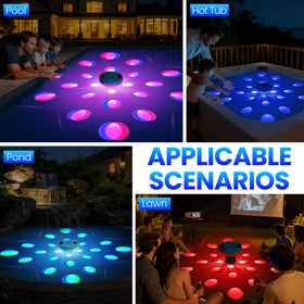 ChlorBlu hot tub spa chlorine floater tailored for versatile water features.