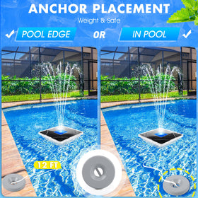 ChlorStar colorful lights illuminate water and pool walls for dramatic effect