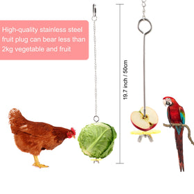 CHNB fruit rack for easy, organized snack access in the coop