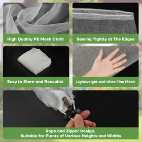 CHNENOMME lightweight reusable netting folds easily for storage