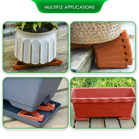 Choclaif pot feet modular stackable design hides height adjustments.