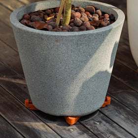 Choclaif pot feet protect surfaces and keep planters elevated.