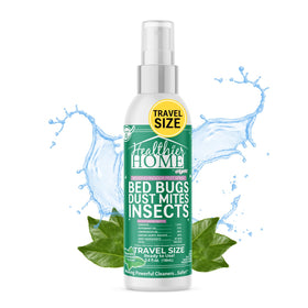 CHOMP! travel-size bed bug repellent spray protects bedding during travel.