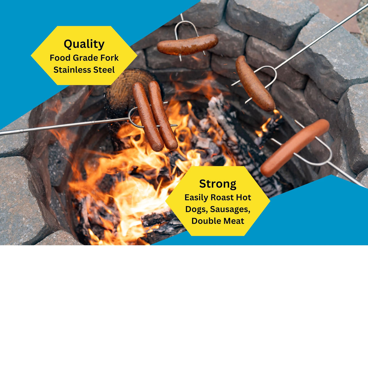 Chonky Beast extendable sticks ideal for two large hot dogs