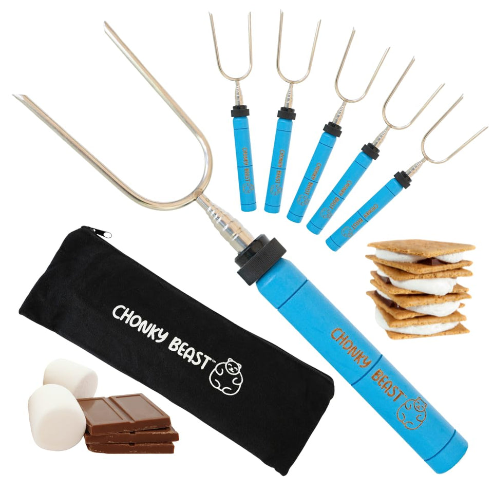 Chonky Beast Smores Sticks extendable 33in for safe campfire roasting