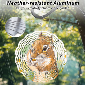 CHONOVO wind spinner blank side detail showing aluminum surface.
